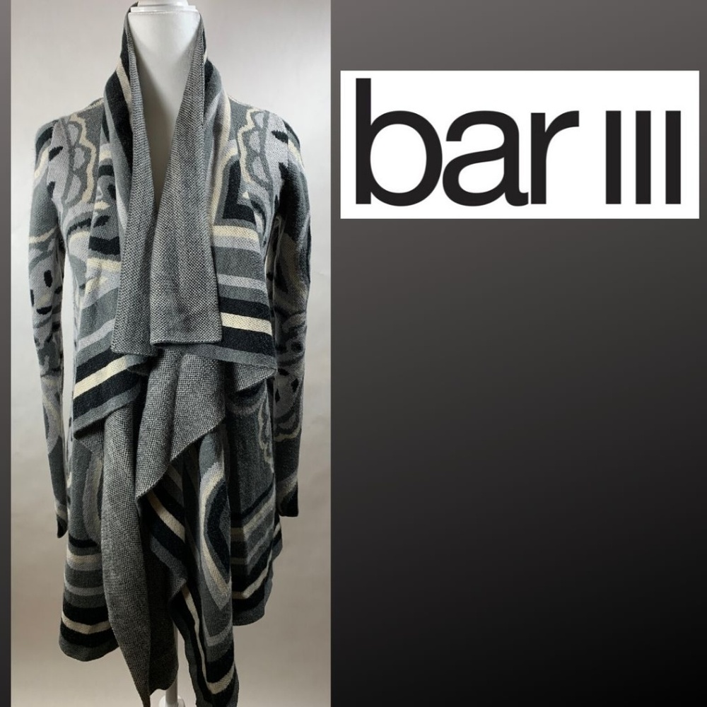Bar III Cascade Open Knit Cardigan Sweater